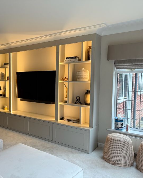 Living room media wall